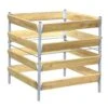 Compostbak Hout/metaal 90 Cm -Tuingereedschap Verkoop image 1102
