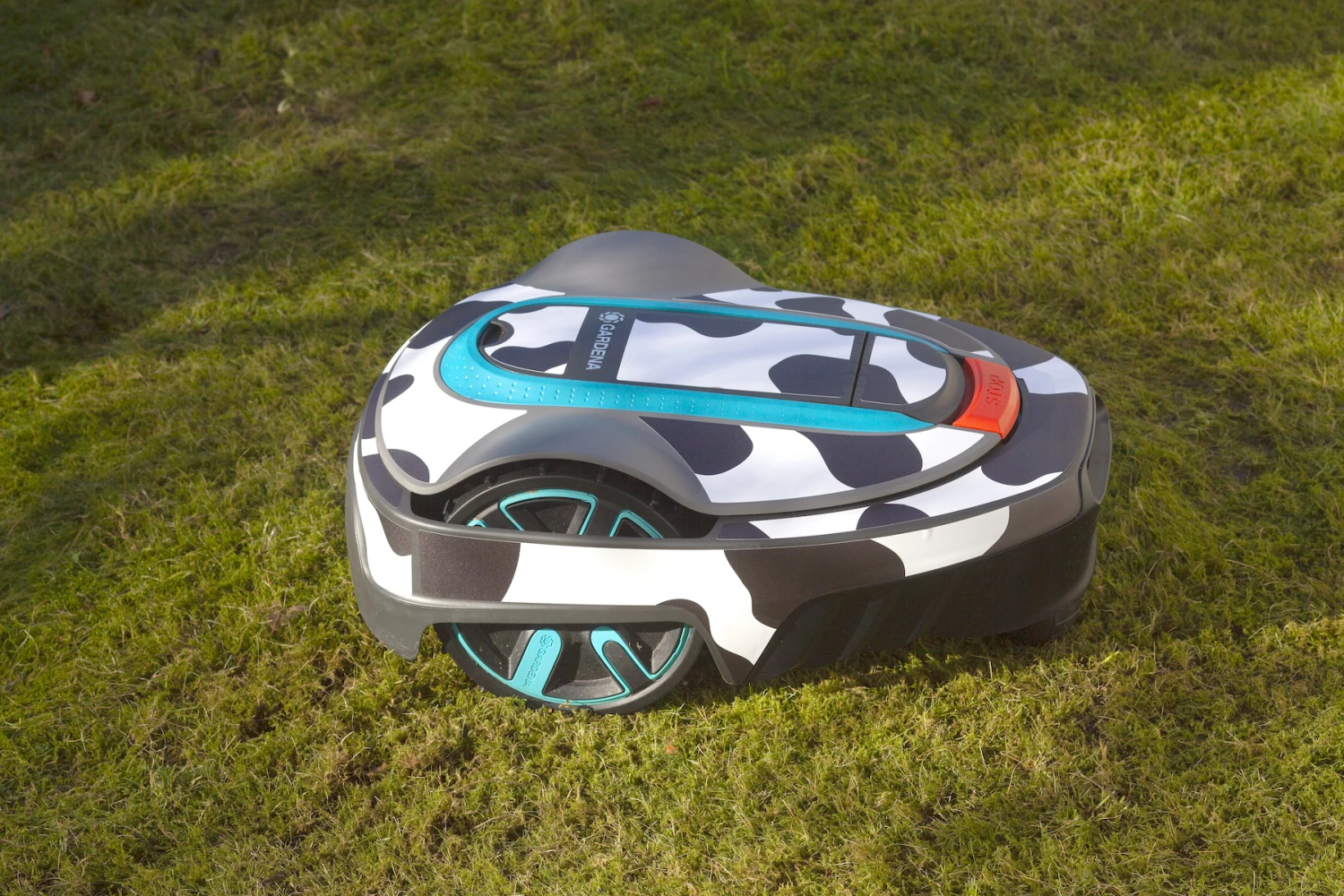 Twinckels Outfit Voor Gardena Robotmaaier 250/350/500 - Koe 3 Twinckels Outfit Voor Gardena Robotmaaier 250/350/500 - Koe