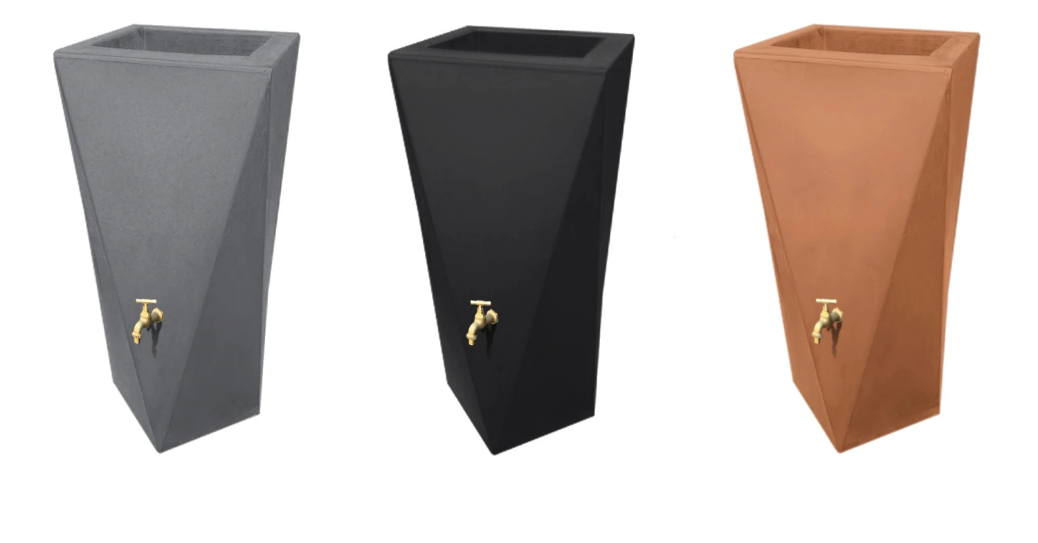 Prestige Manhattan Twist Zwart 100L (incl.kraantje) 4 Prestige Manhattan Twist Zwart 100L (incl.kraantje) - Afbeelding 2