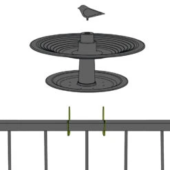 Vogelbad Finch Taupe 8 Vogelbad Finch Taupe -Tuingereedschap Verkoop image 848