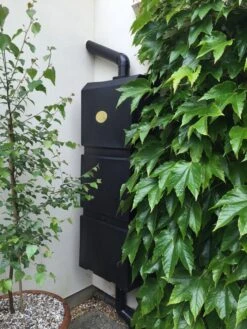 Prestige Wand Regenton Zwart 100L (incl. Plastic Kraantje) 6 Prestige Wand Regenton Zwart 100L (incl. Plastic Kraantje) -Tuingereedschap Verkoop image 861