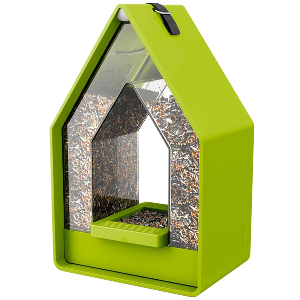 Emsa Landhaus Vogelvoeder Dispenser Lime 4 Emsa Landhaus Vogelvoeder Dispenser Lime - Afbeelding 2